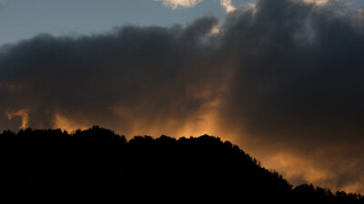 Soleil levant. Incandescence.